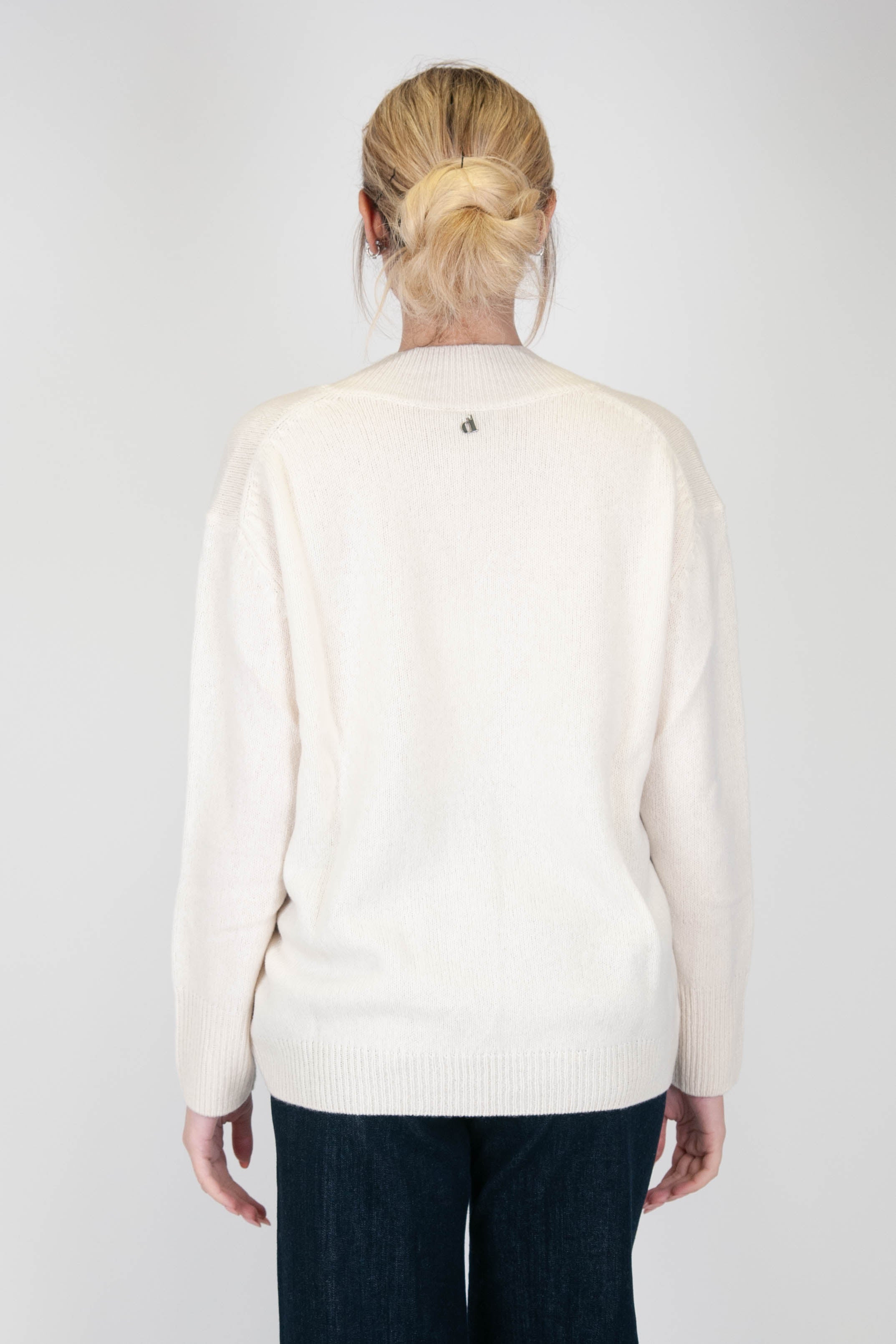 Dixie - Maglia con scollo a V in misto cashmere