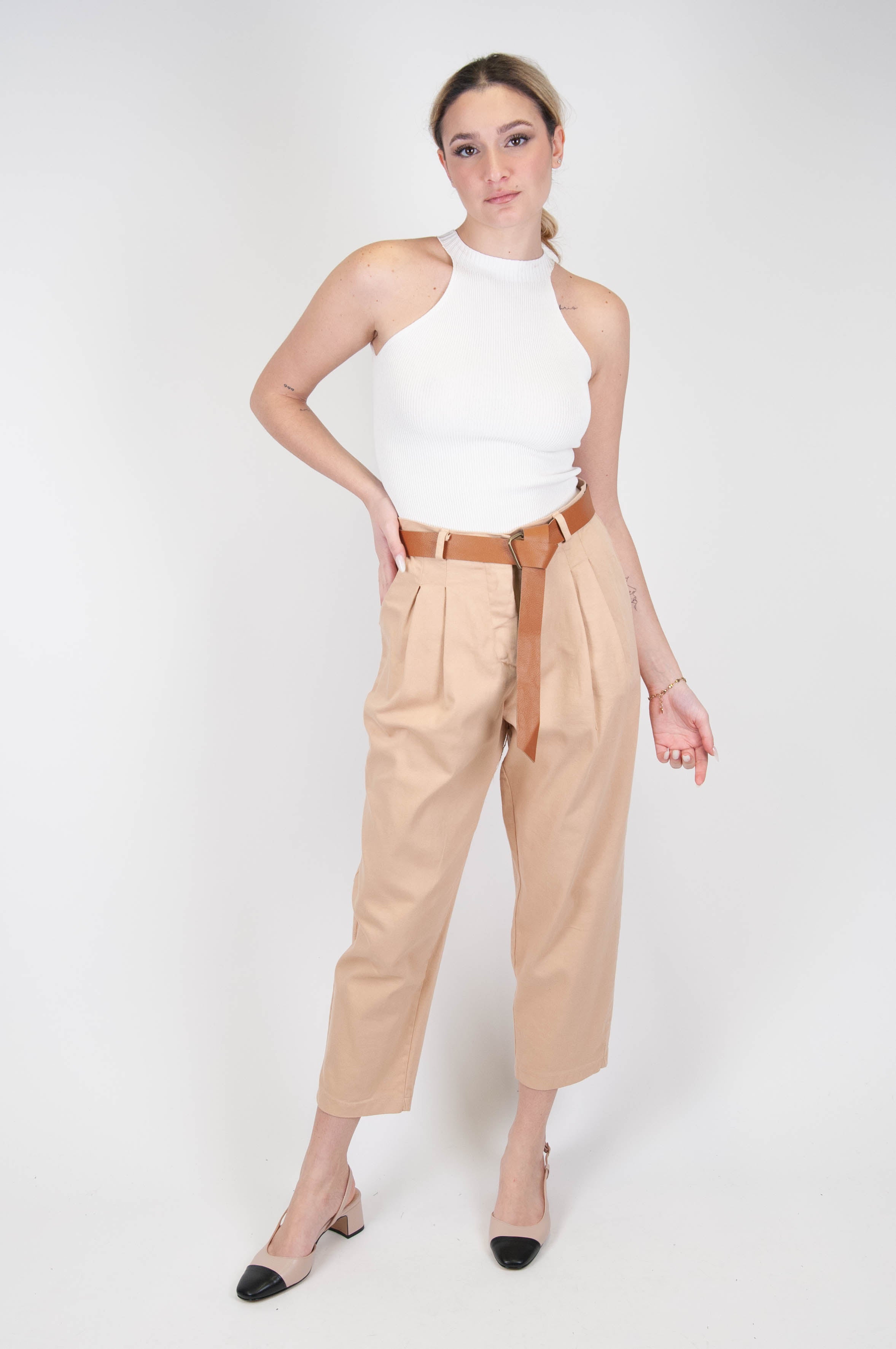 Haveone - Regular trousers with pleats