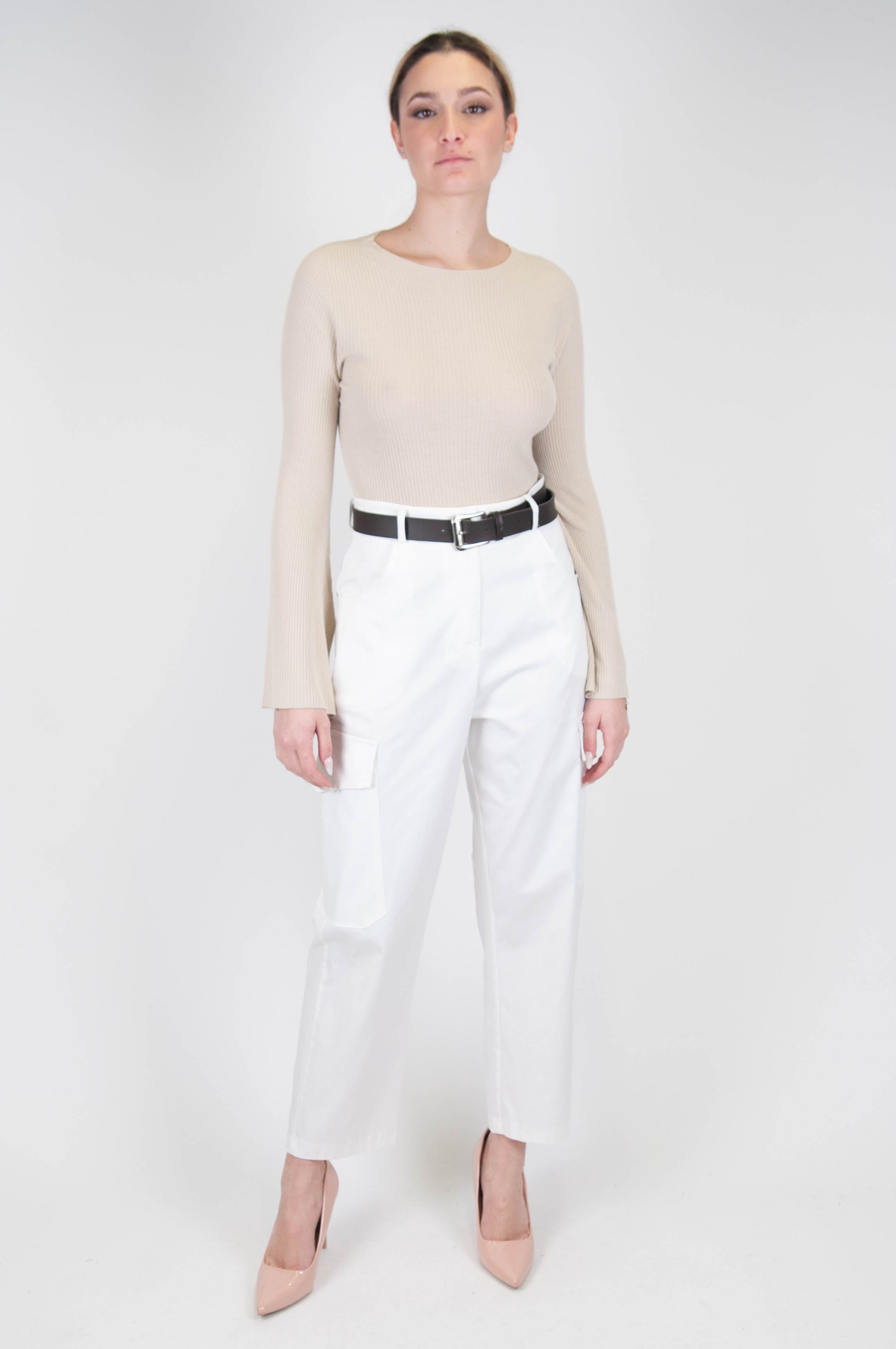 Haveone - Cargo trousers with side pockets