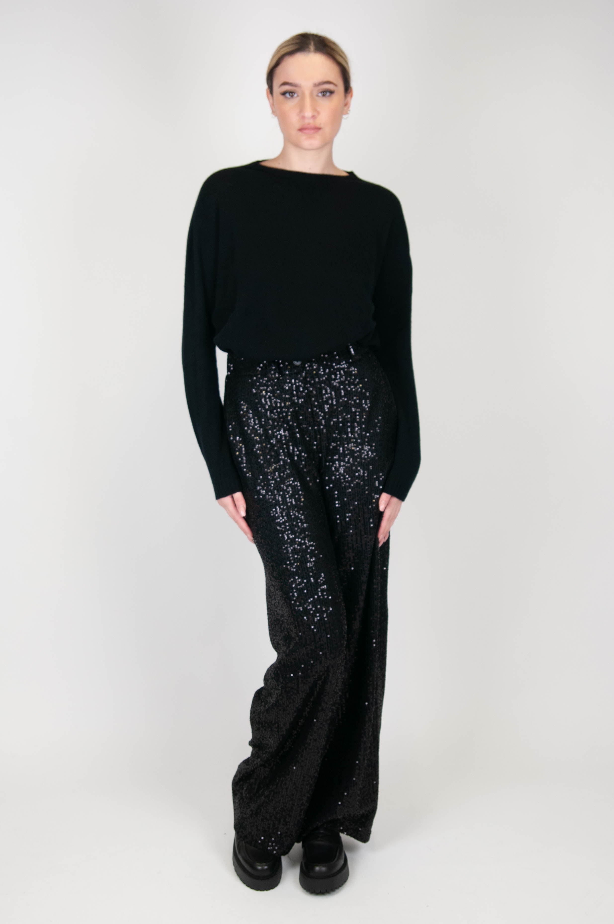 Tension in - Palazzo trousers in sequins