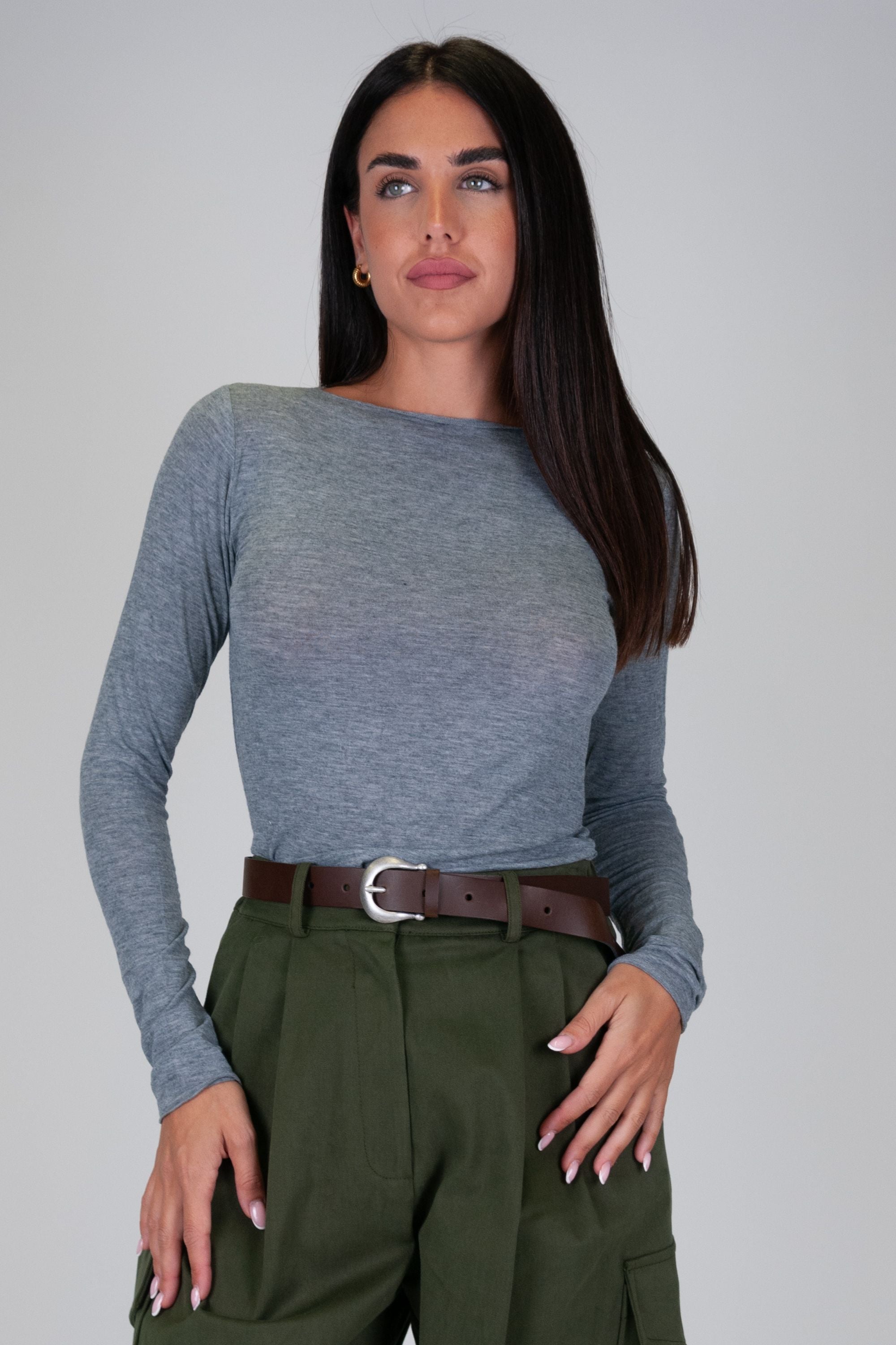 Tensione in - Maglia basic in misto cashmere