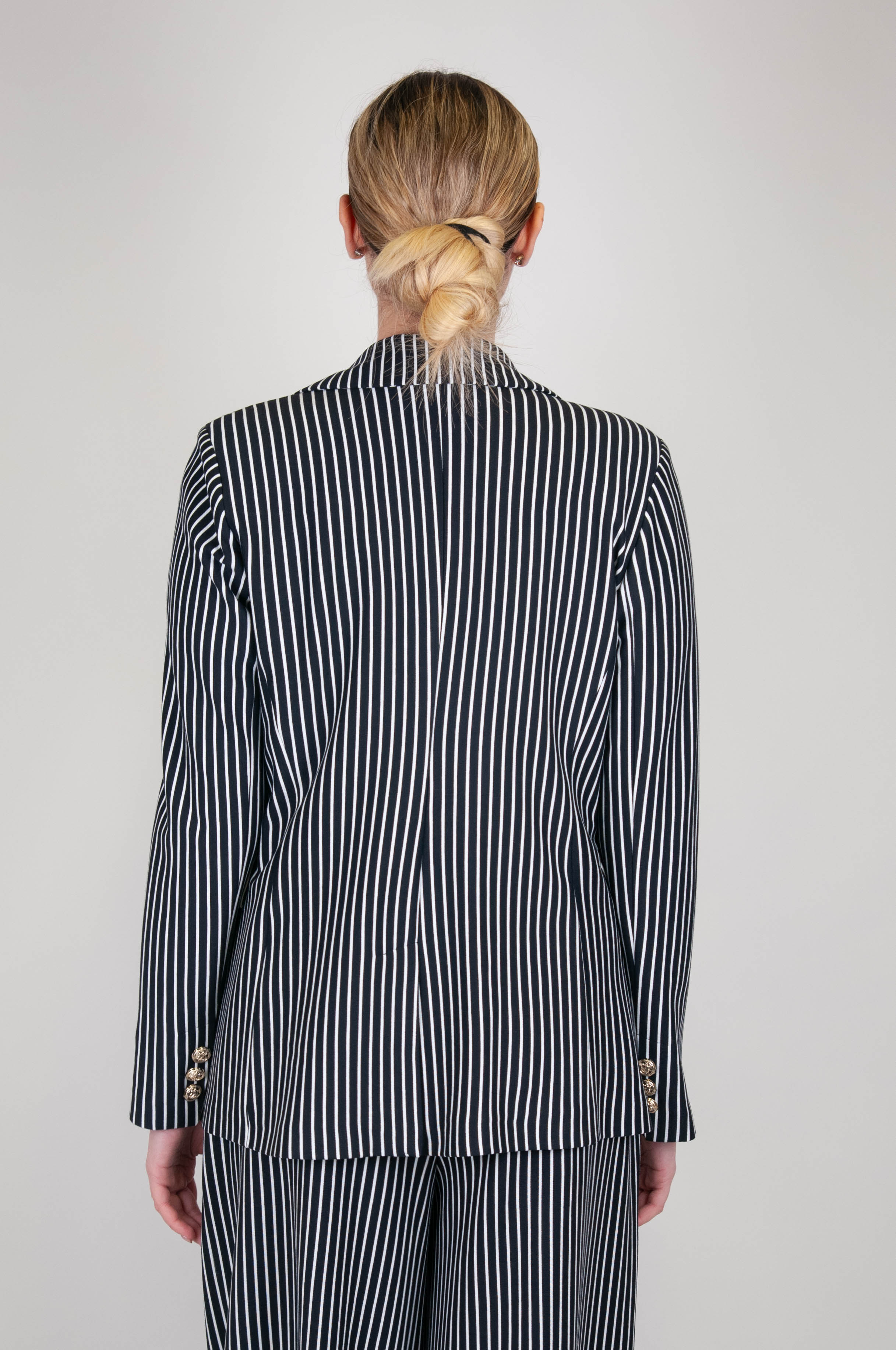 Tension in - Striped single-breasted jacket