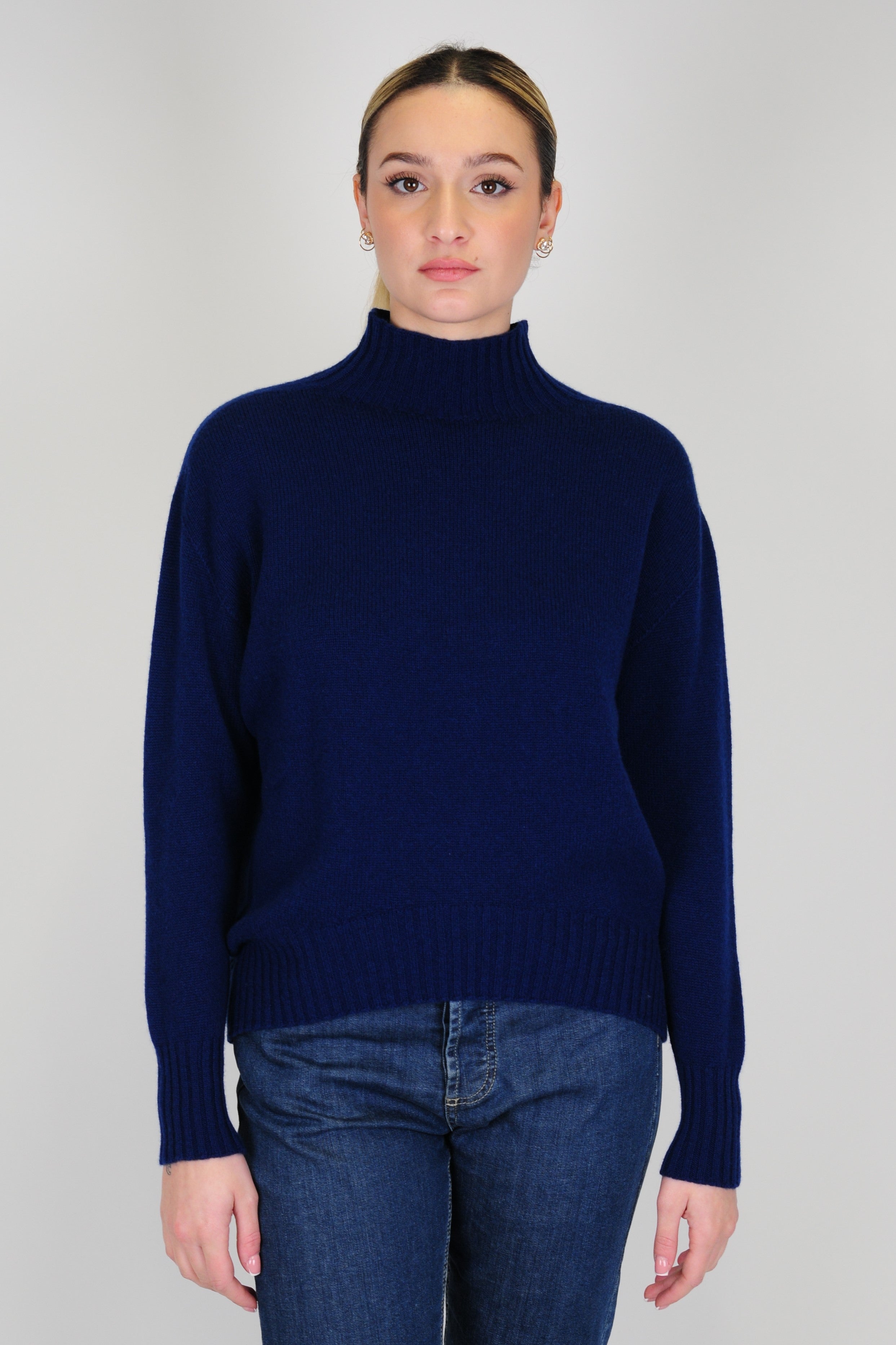 Tension in - 100% pure cashmere turtleneck