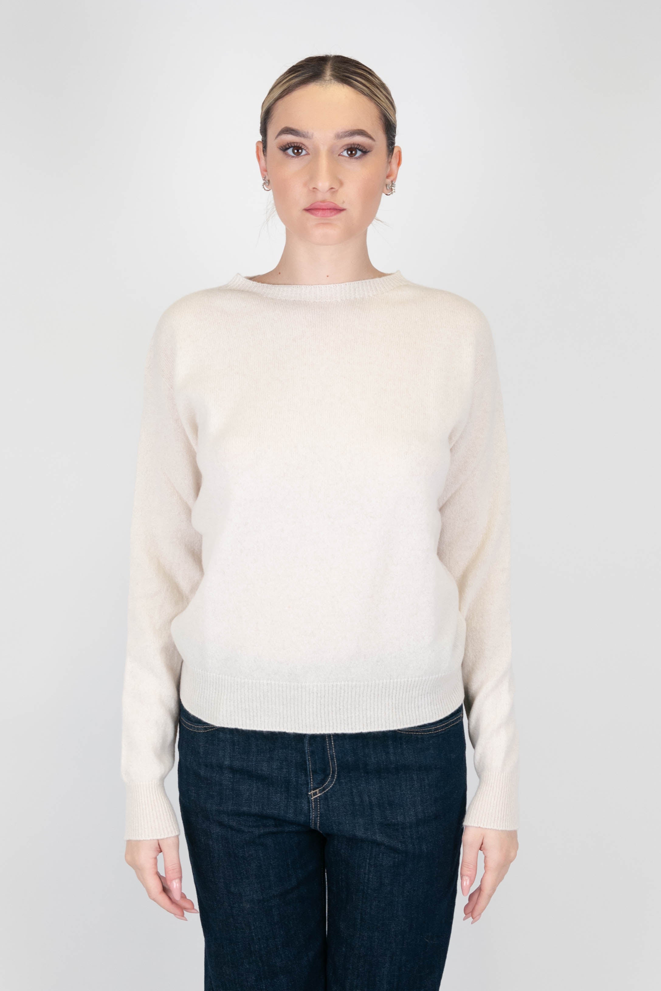 Motel - Maglia girocollo 100% puro cashmere