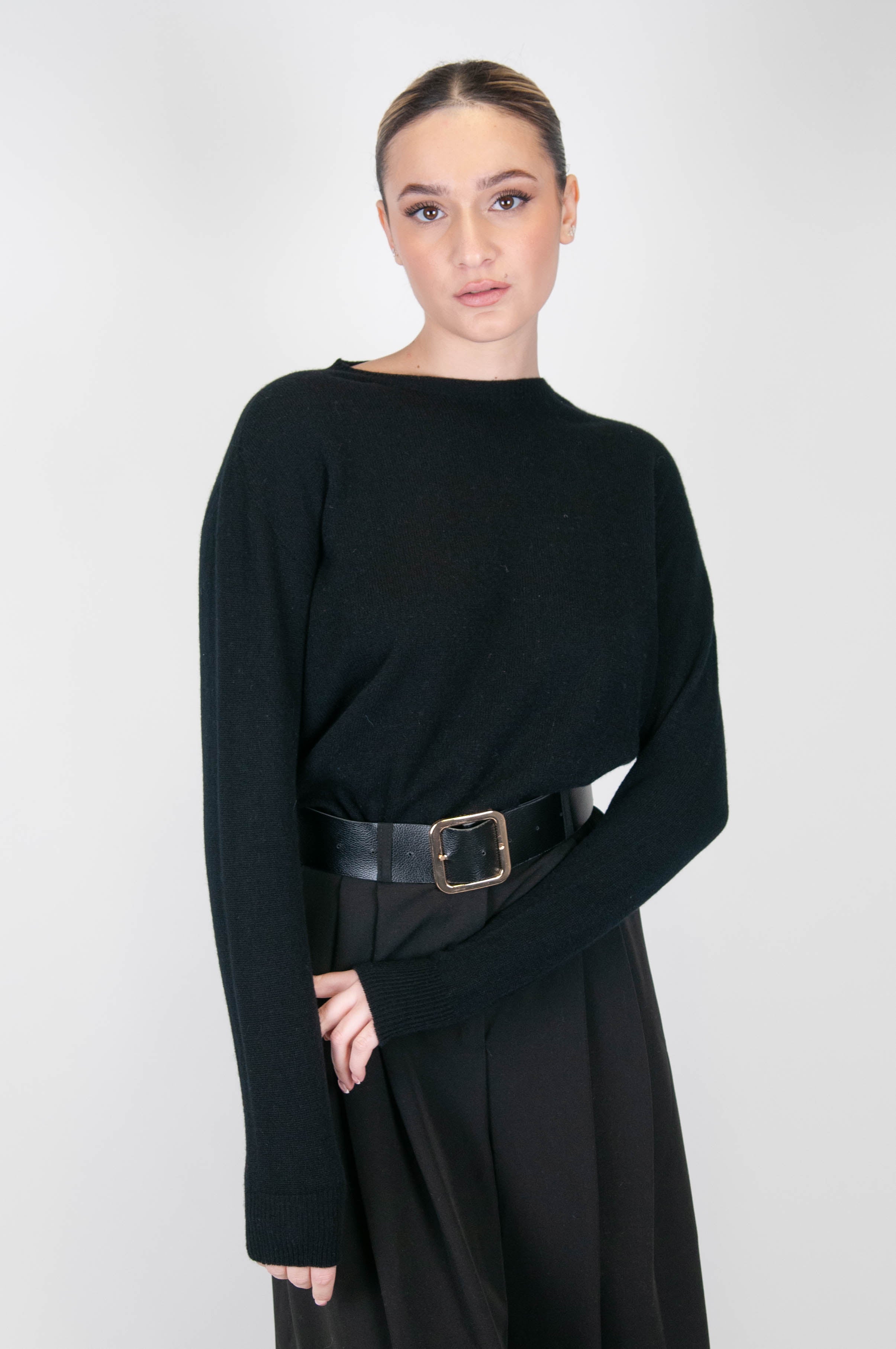 Tension in - Crew neck sweater in 100% pure cashmere