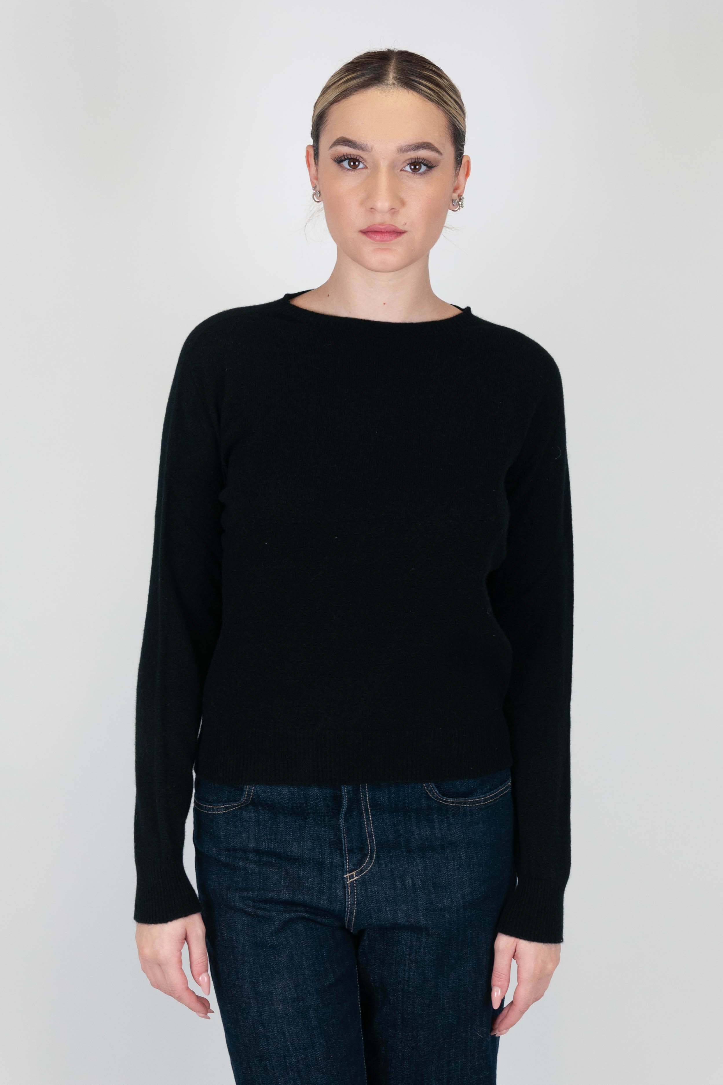 Motel - Maglia girocollo 100% puro cashmere