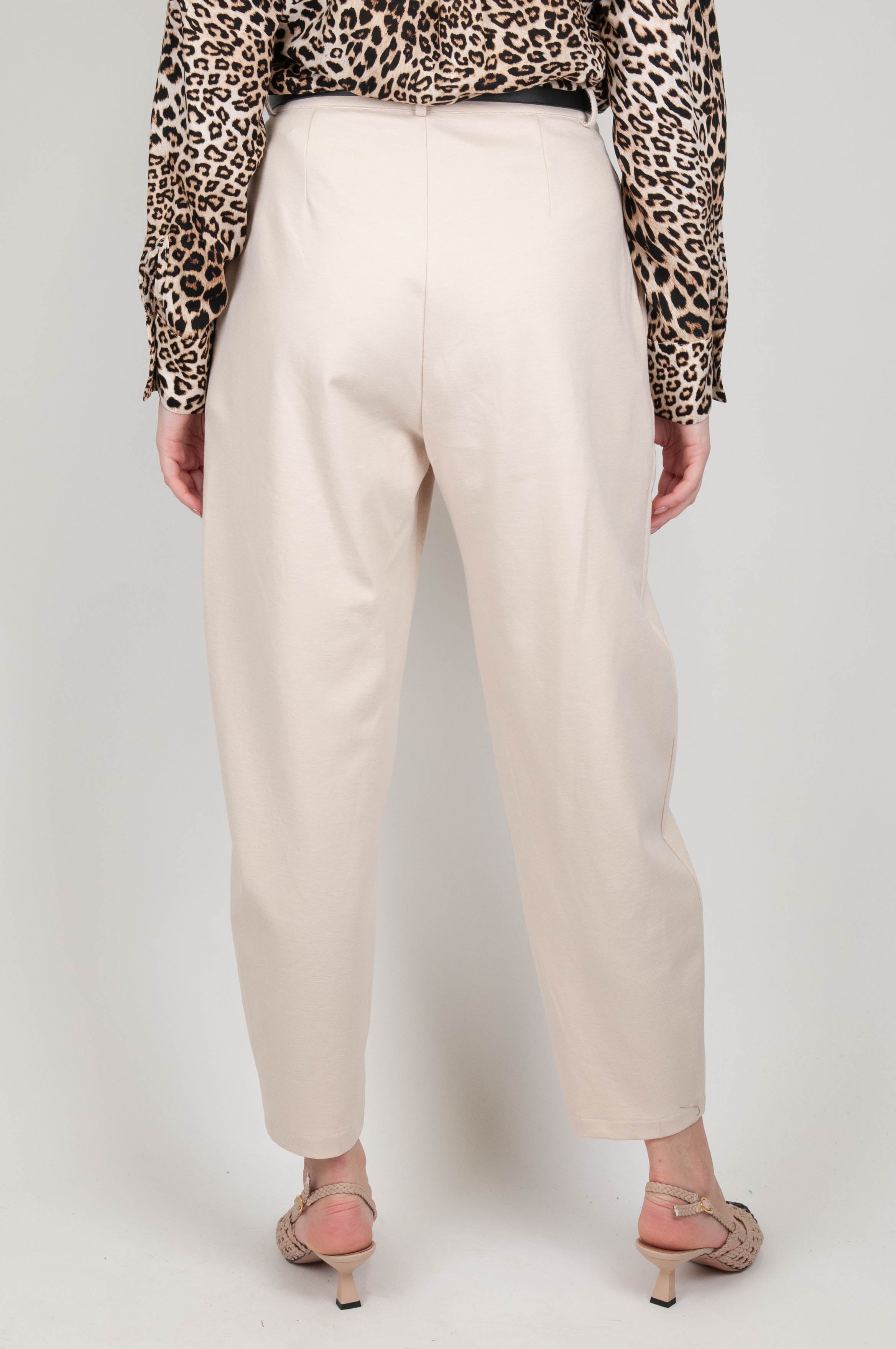 Haveone - Pantalone carrot con pinces punto milano