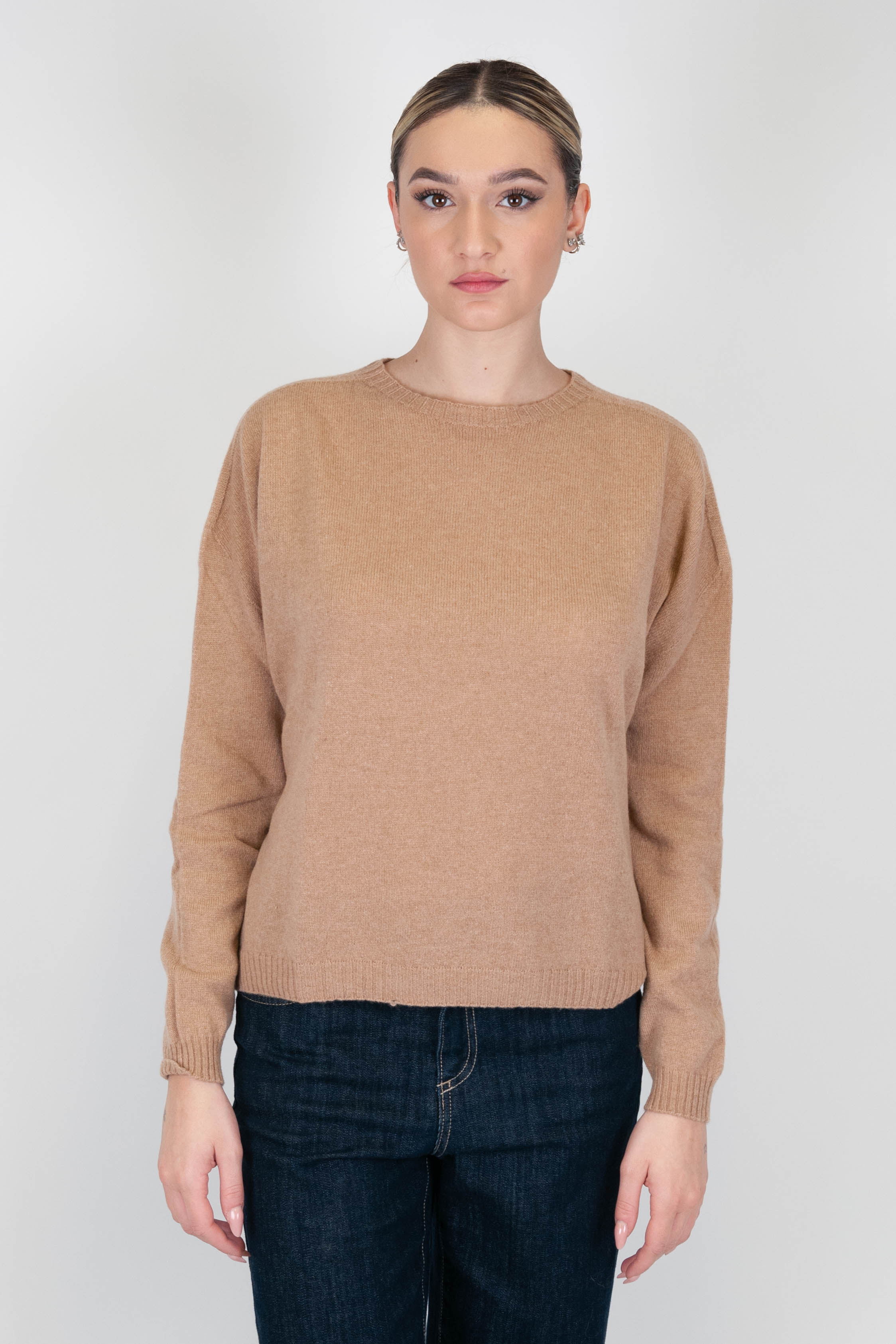 Motel - Maglia girocollo 100% puro cashmere