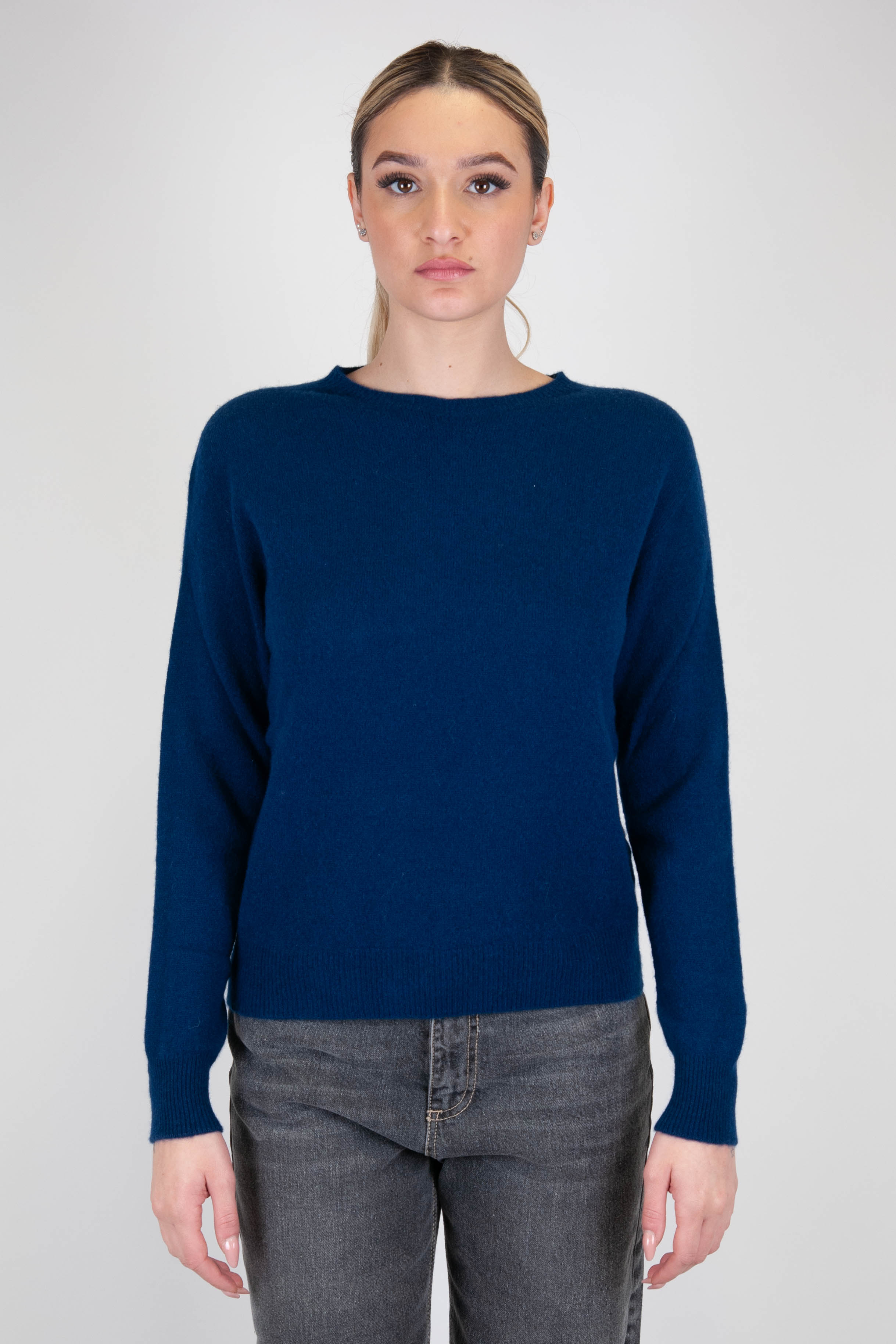 Tension in - Crew neck sweater in 100% pure cashmere