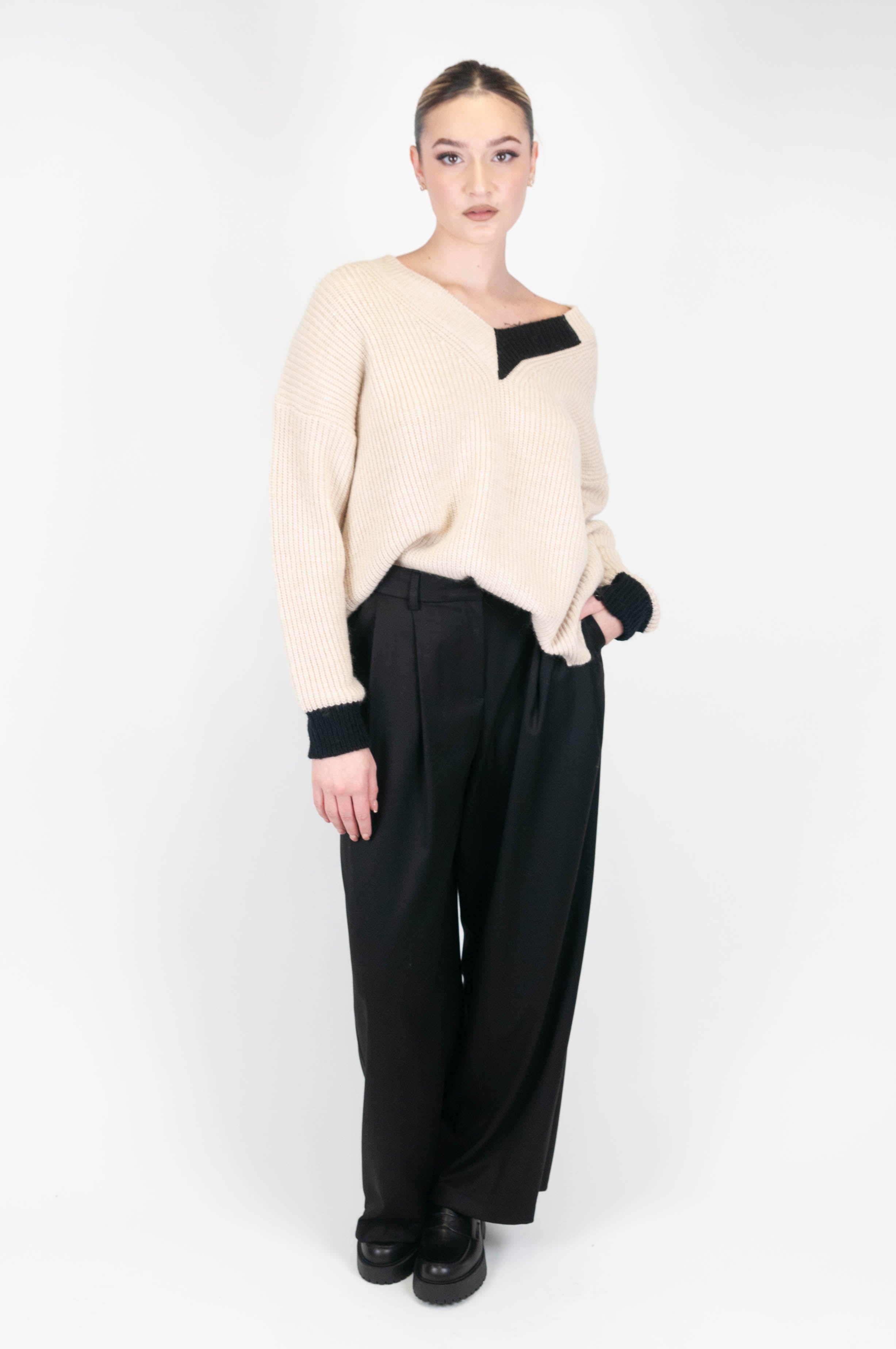 Motel - Palazzo trousers with pleats