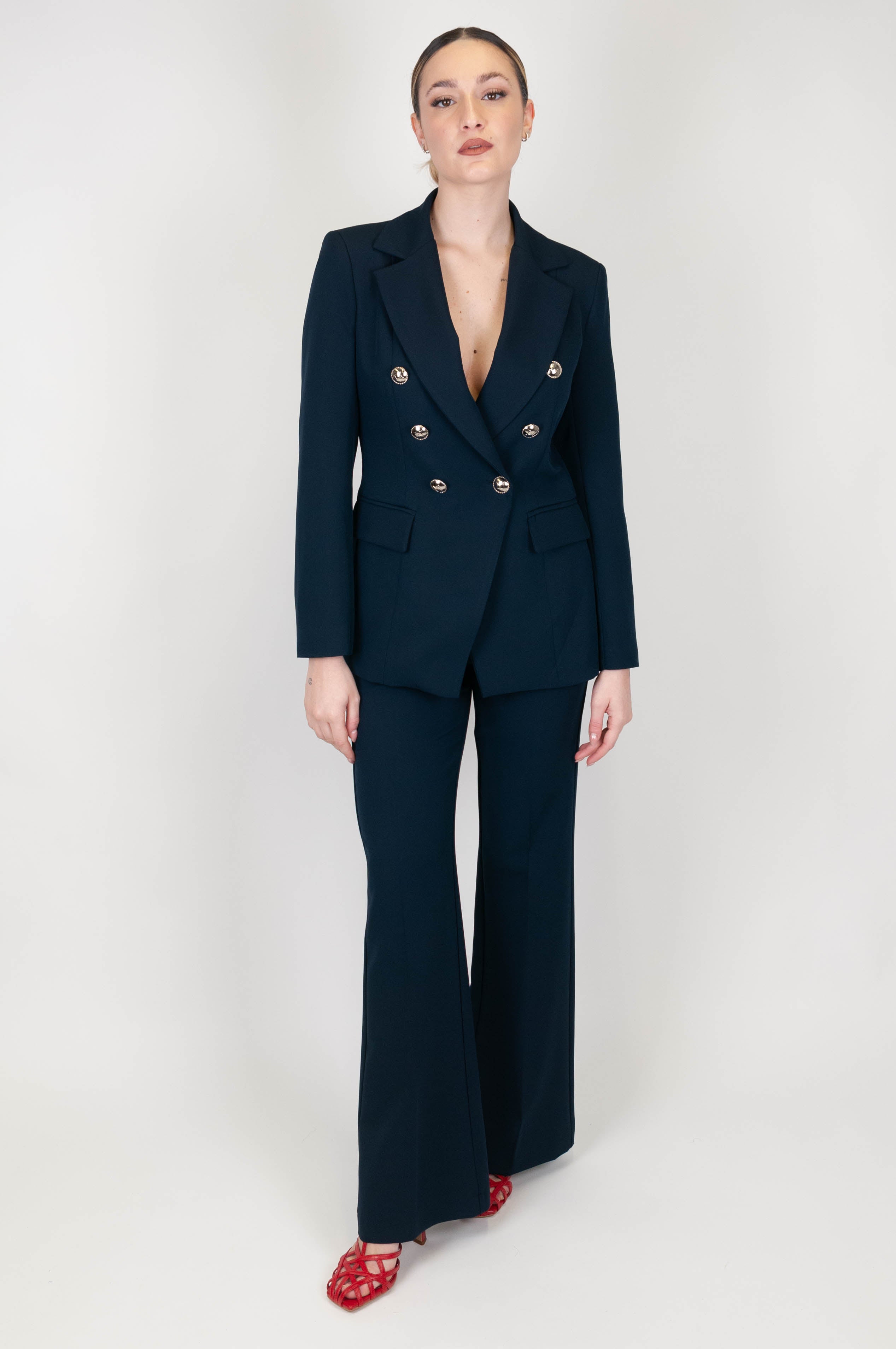 Maryley - Double-breasted jacket with wide peak lapel