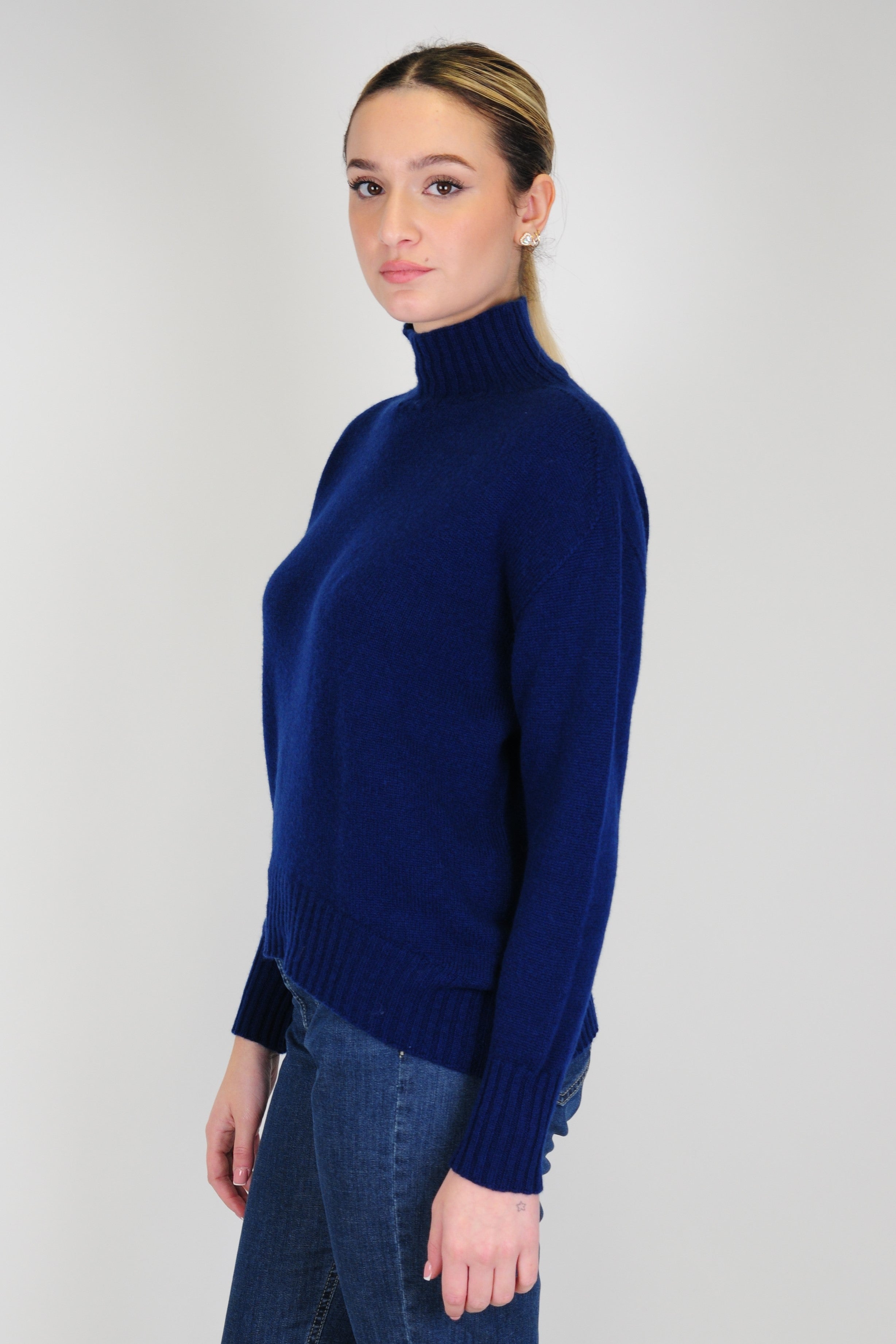 Tension in - 100% pure cashmere turtleneck