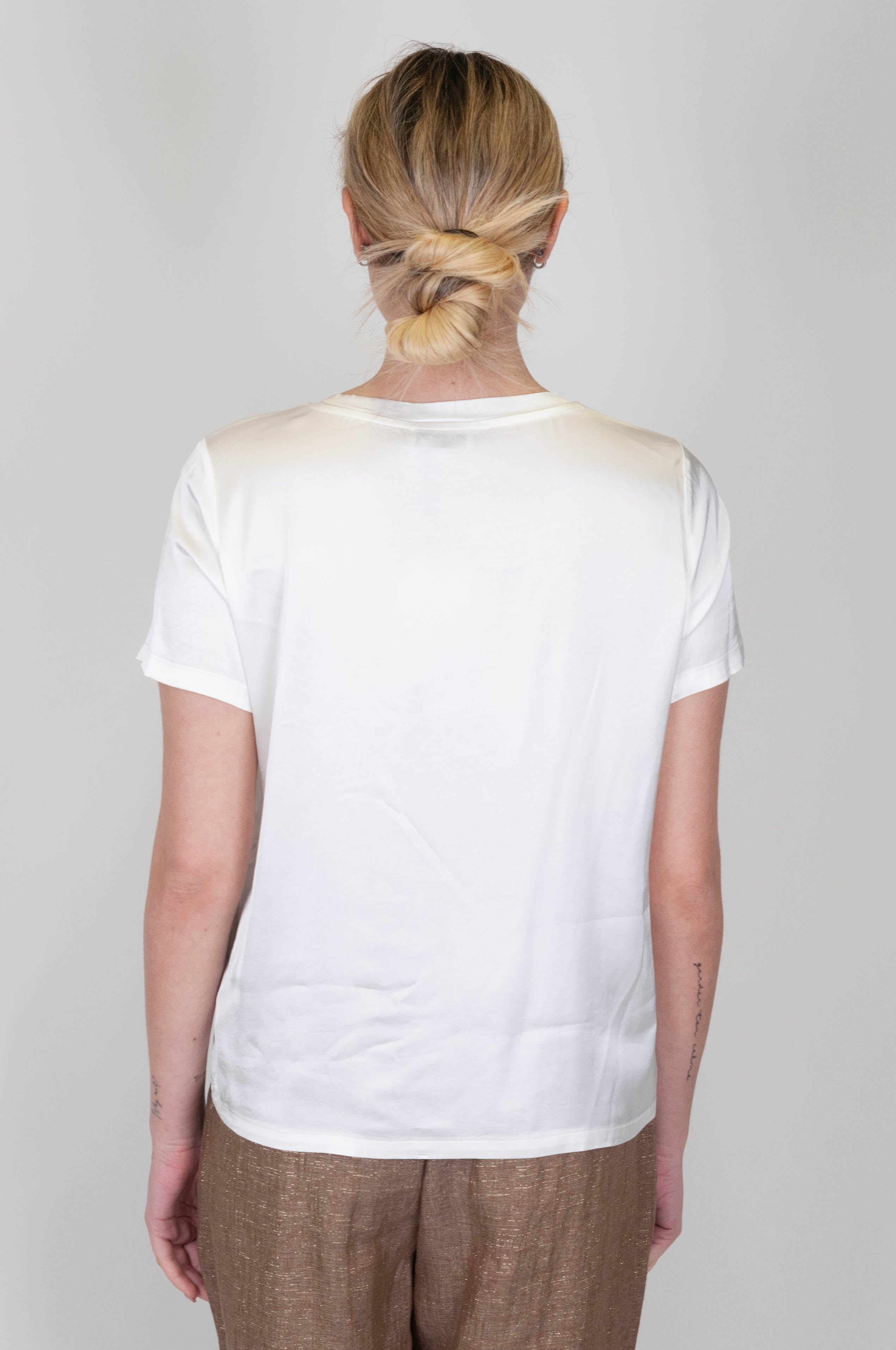 Dixie - Viscose crew-neck T-shirt