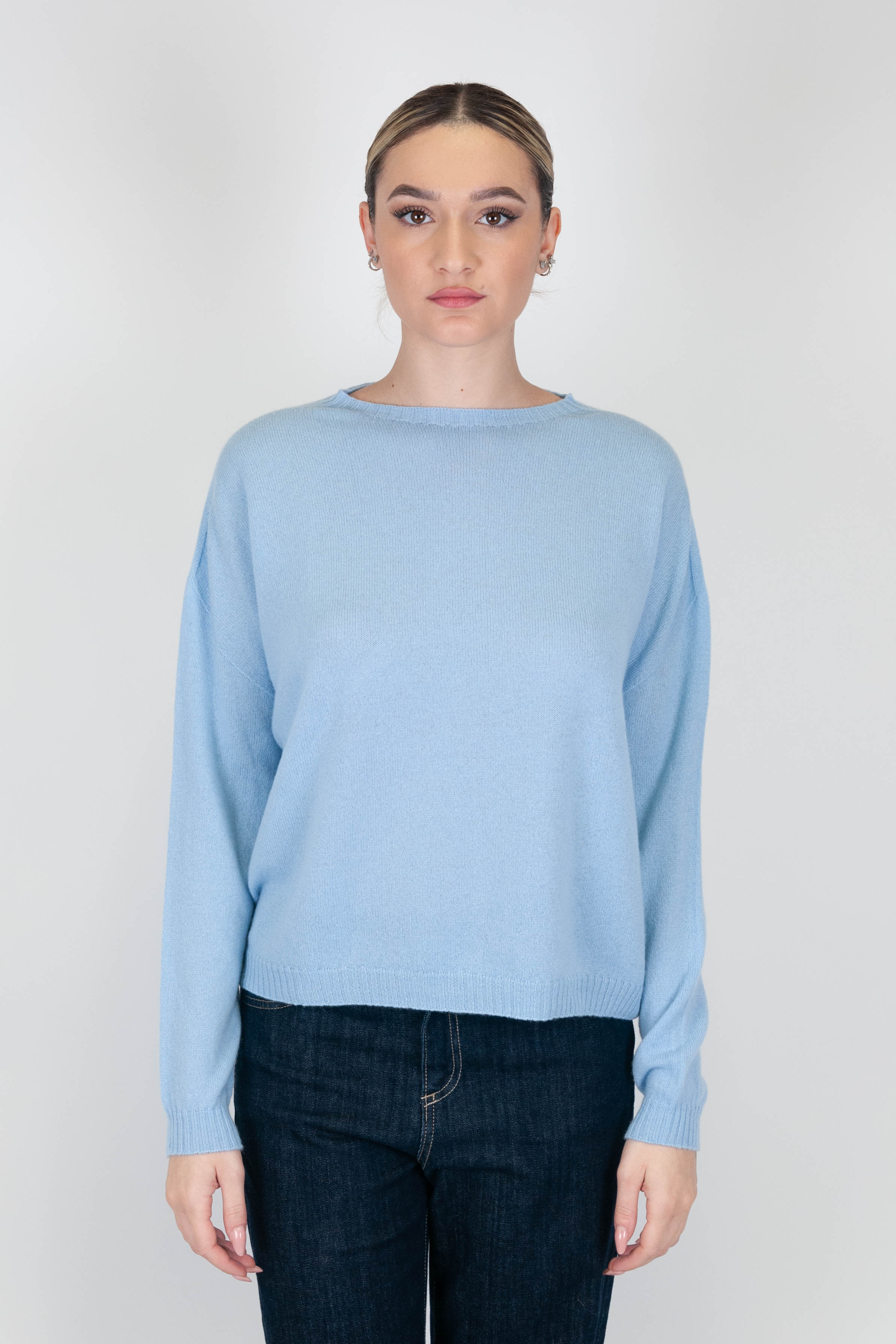 Motel - Maglia girocollo 100% puro cashmere