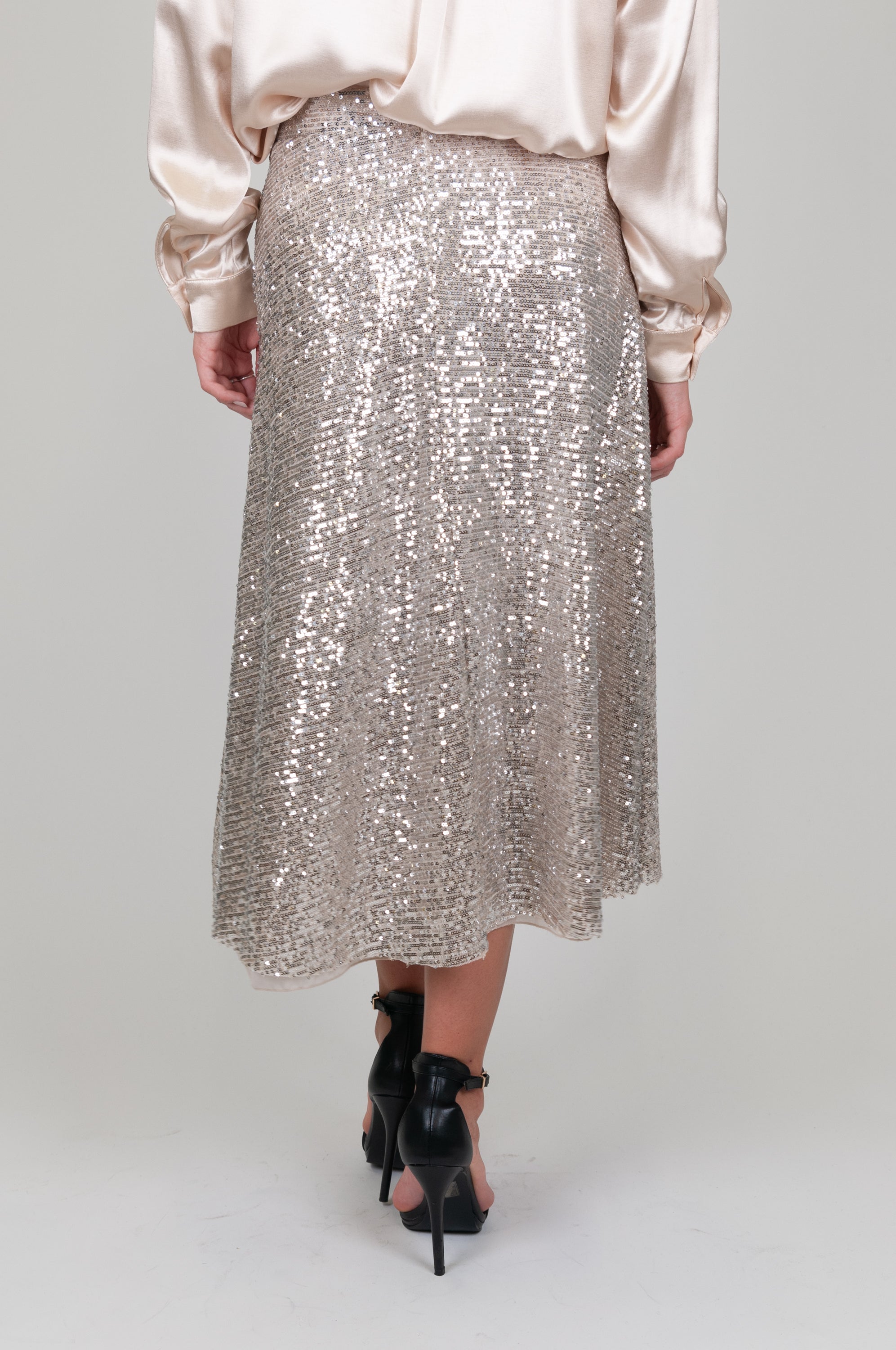 Tension in - Sequined skirt