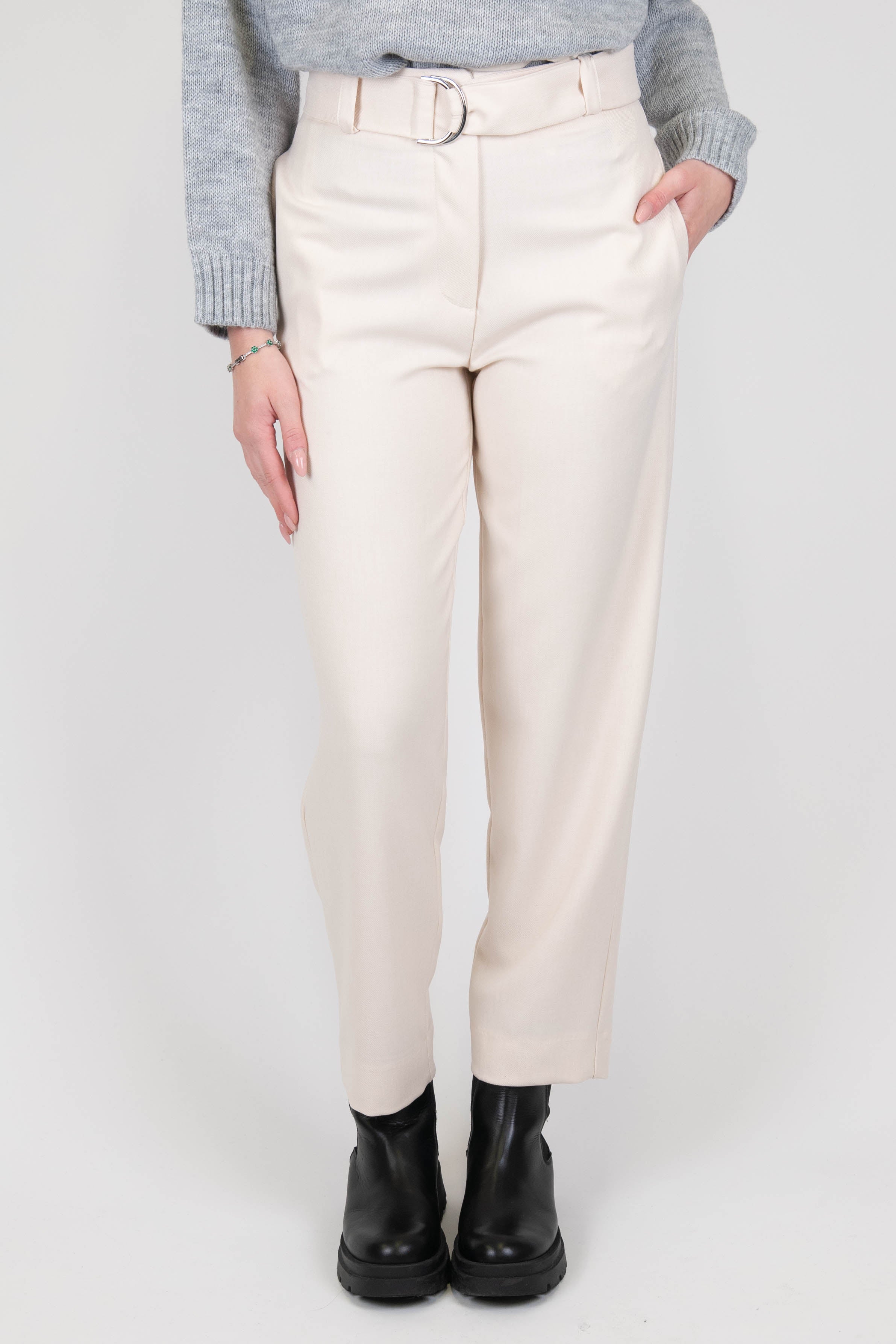 Haveone - Pantalone regular con cintura