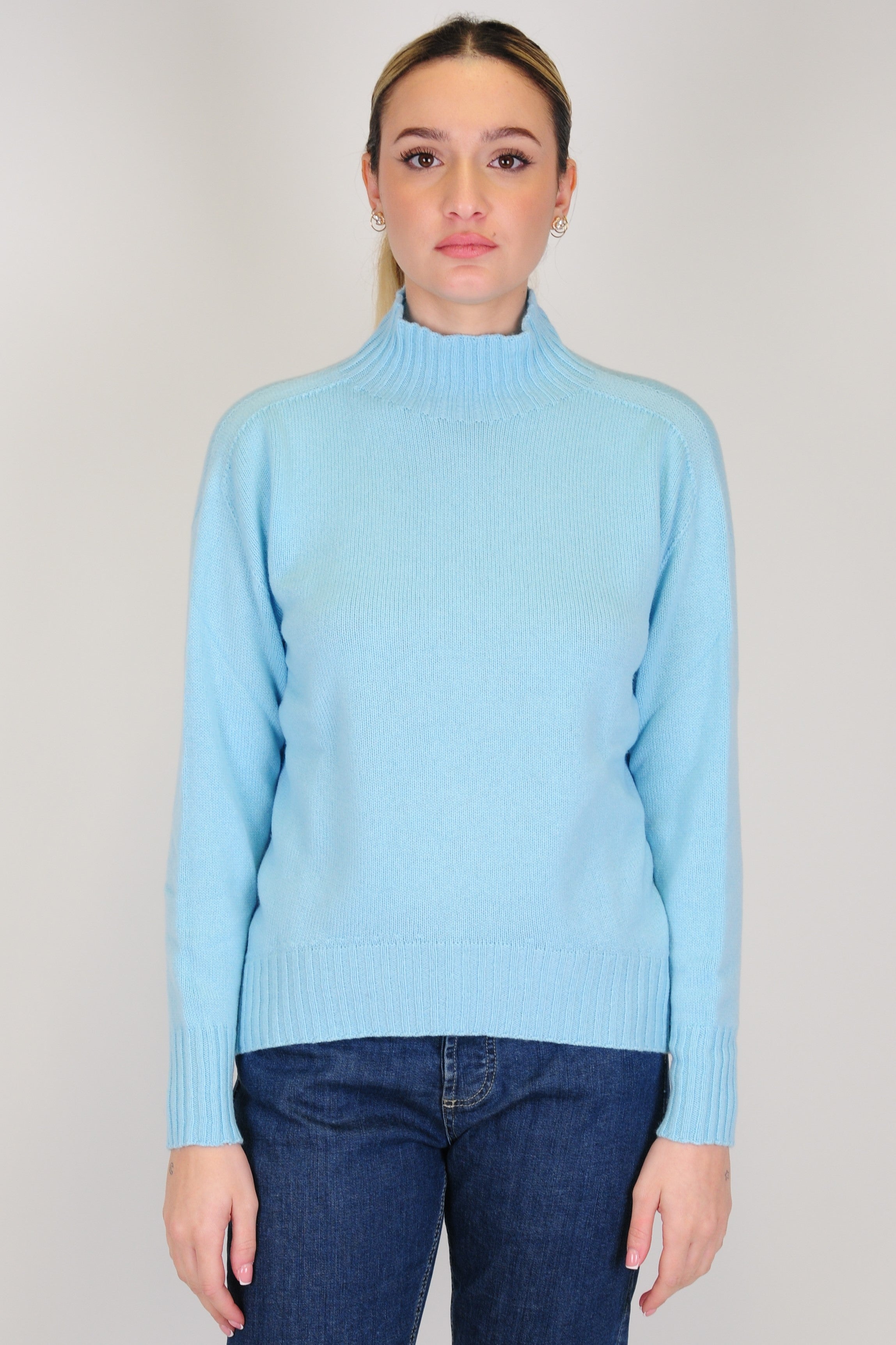 Tension in - 100% pure cashmere turtleneck