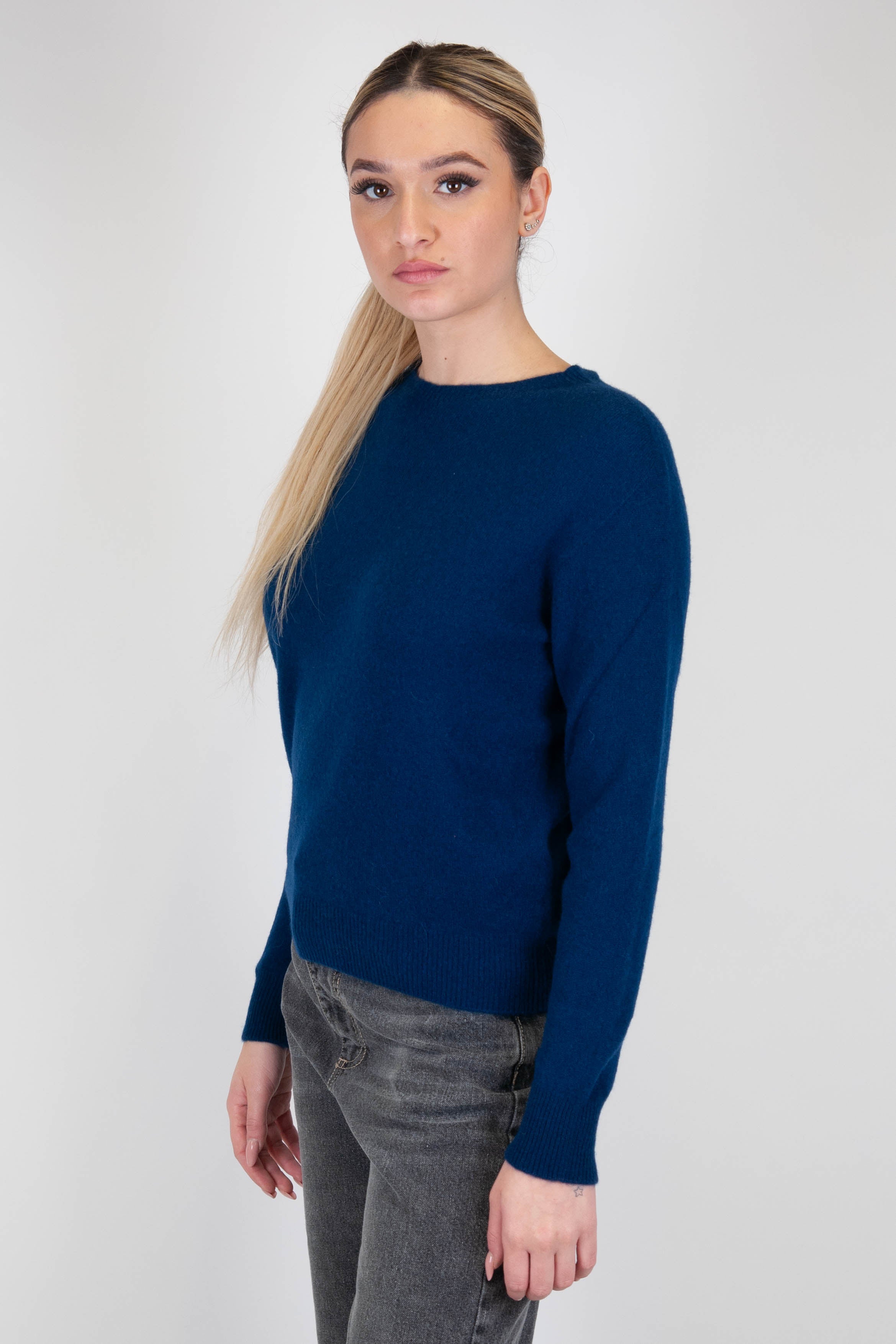 Tension in - Crew neck sweater in 100% pure cashmere