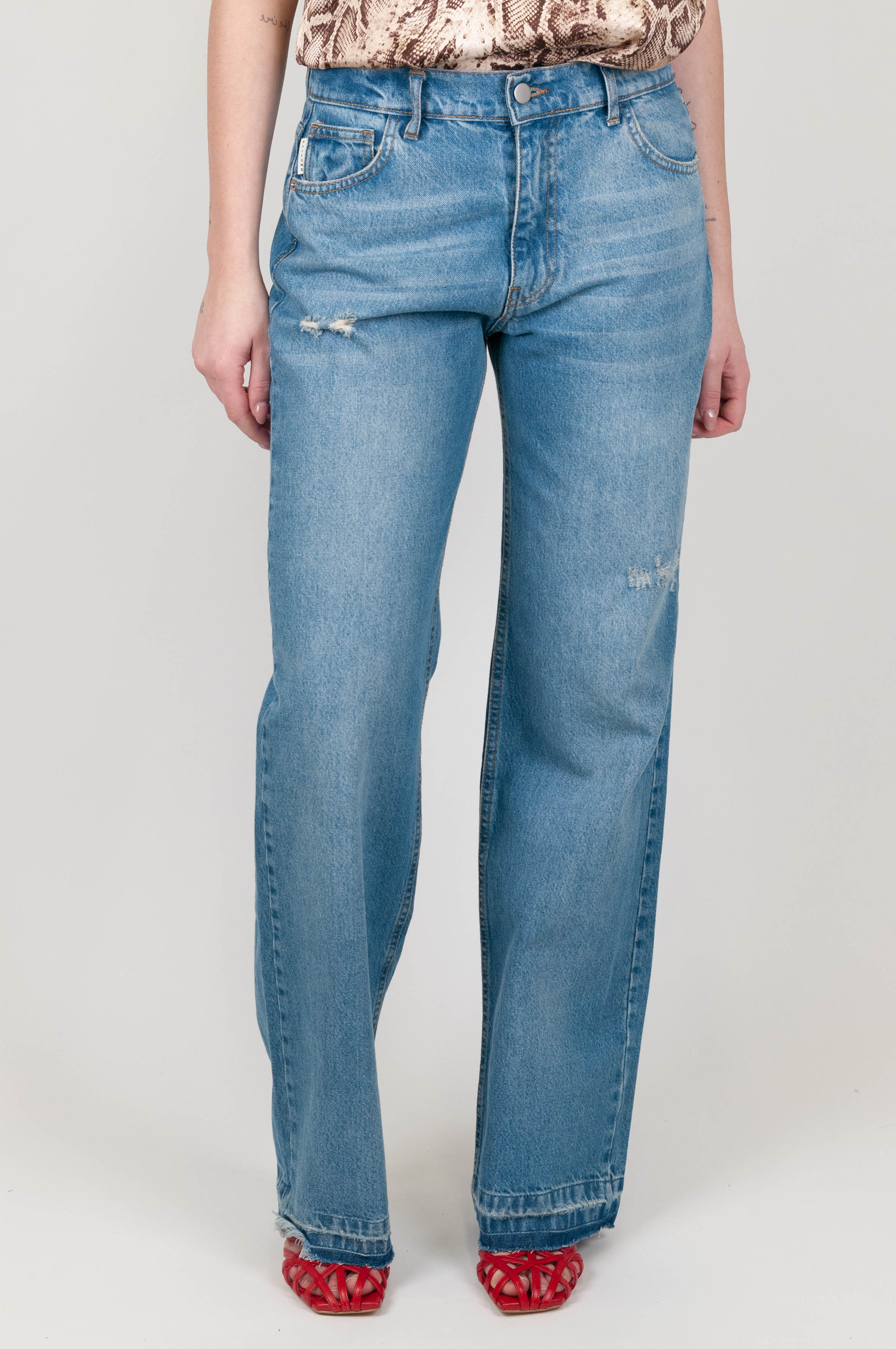Haveone - Jeans regular con strappi
