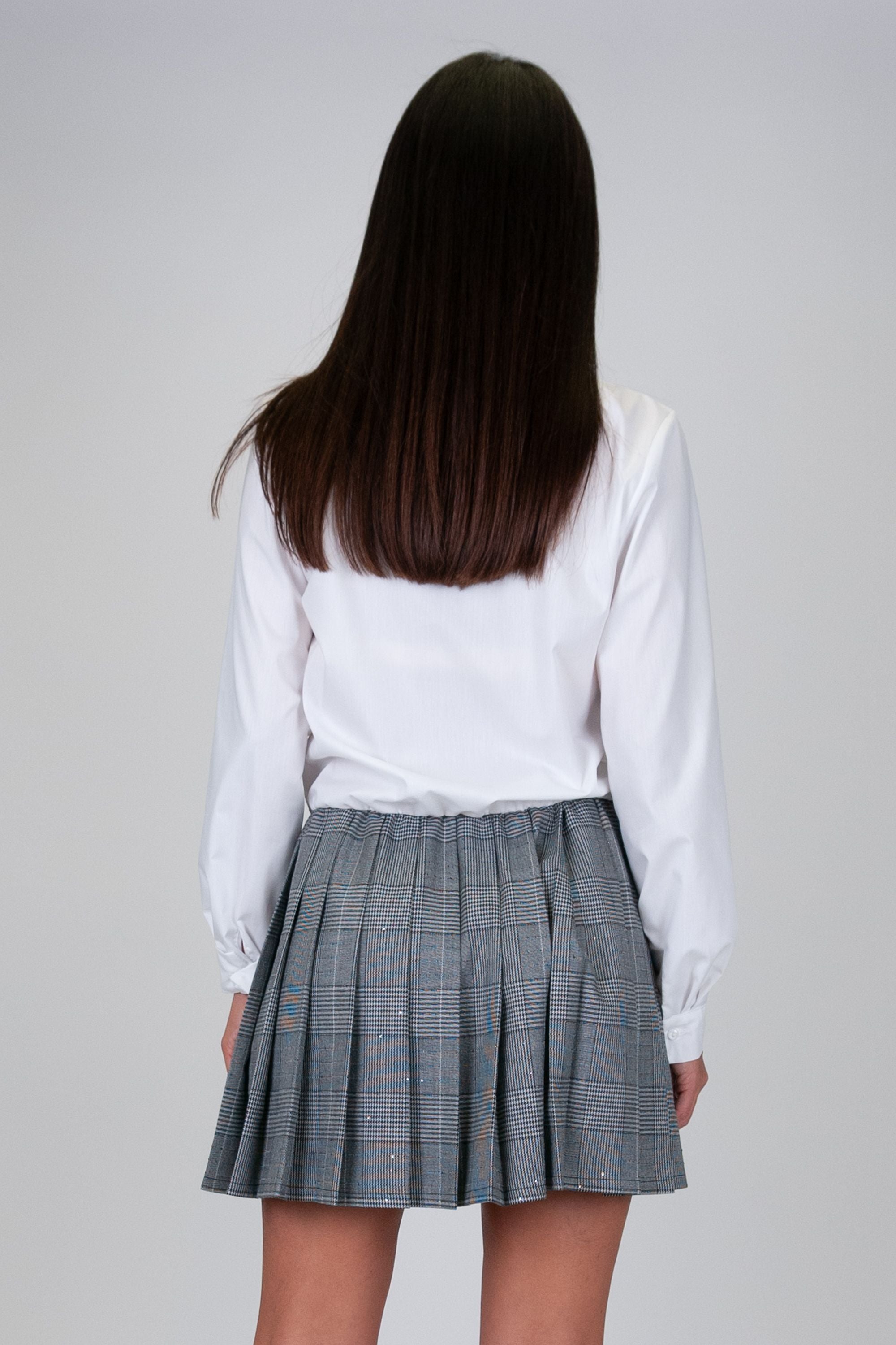 Tension in - Short dress composed of shirt with tie and miniskirt