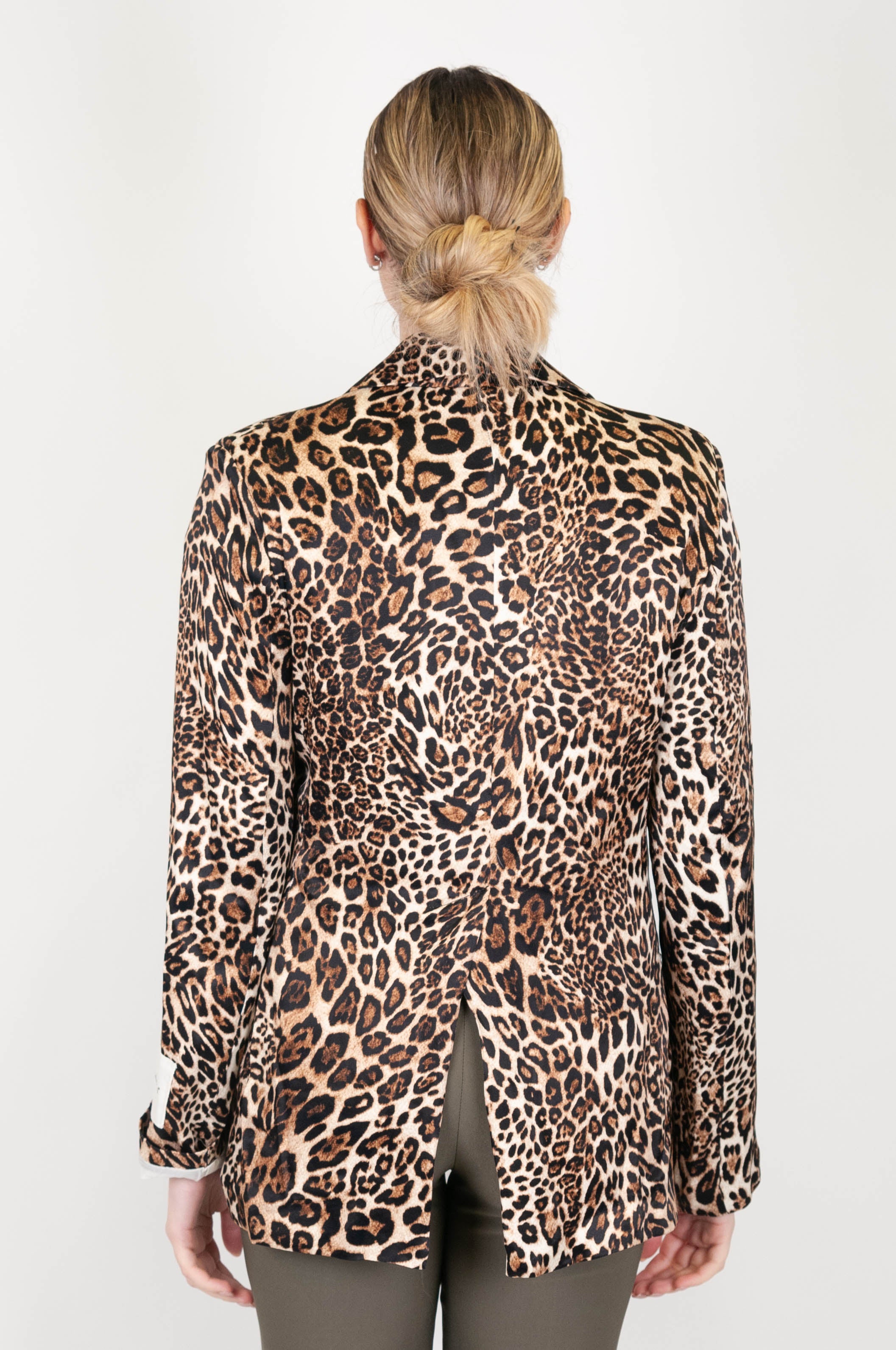 Tension in - Animal print viscose jacket