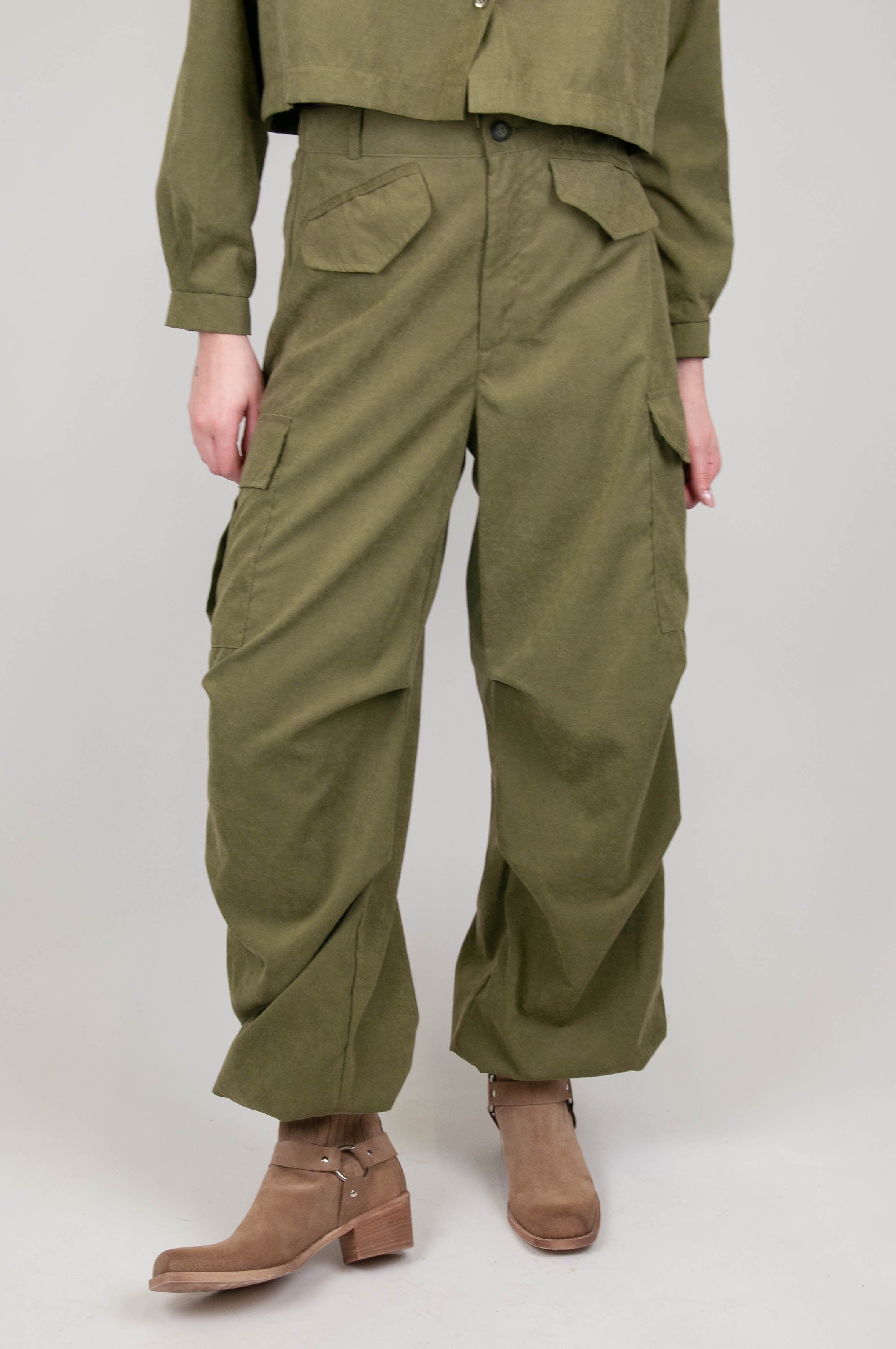 Haveone - Cargo trousers with front pockets