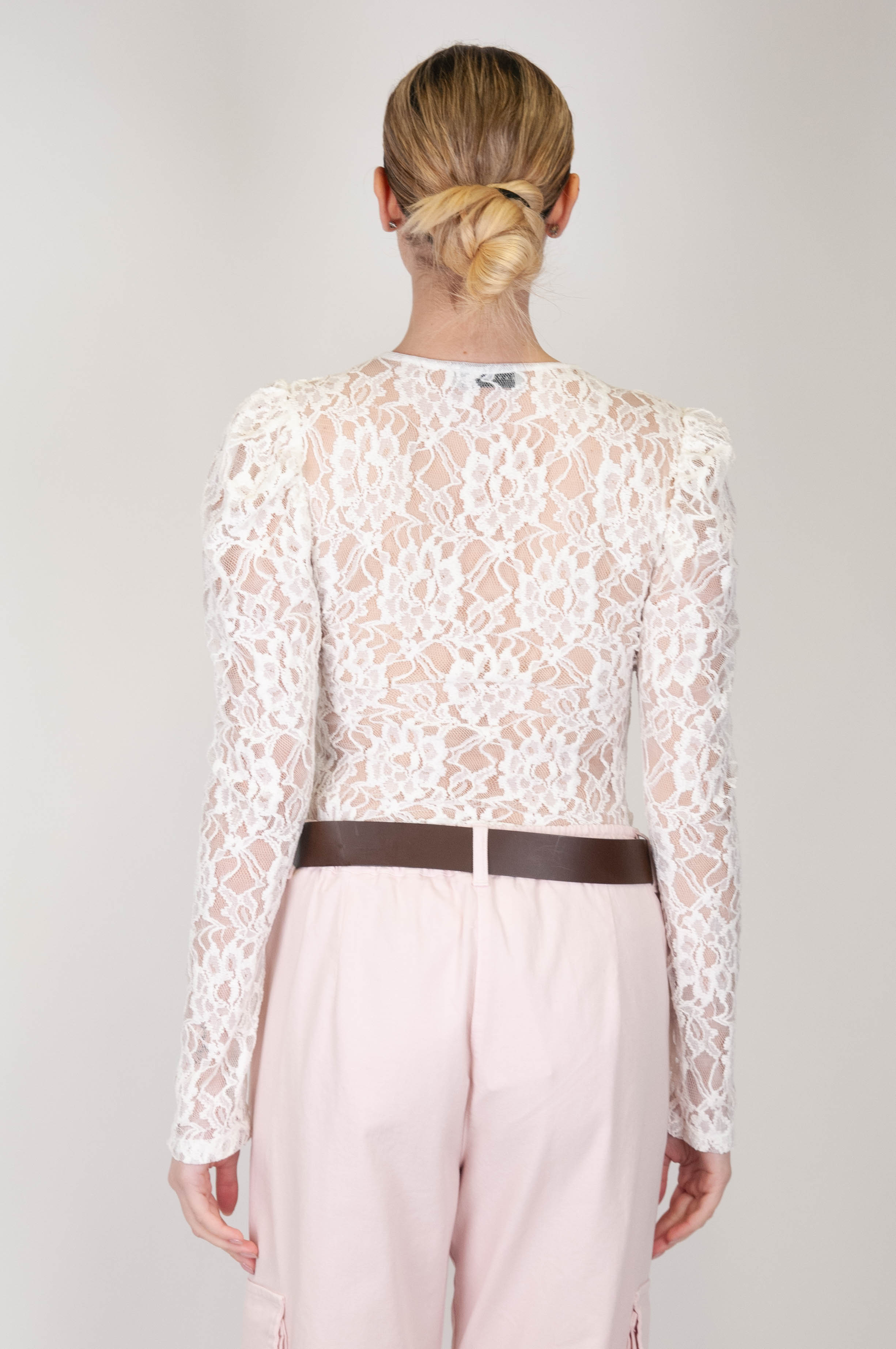 Haveone - Long sleeve lace bodysuit